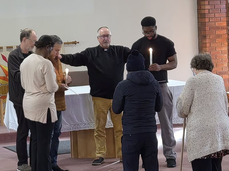 Baptism at Christ the king community church in Milton keynes